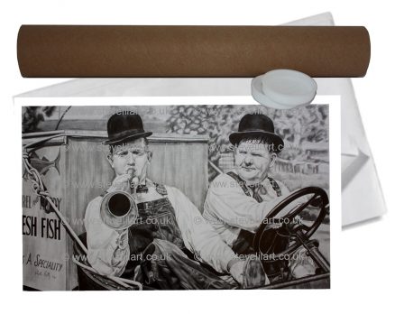 Laurel and Hardy Double unmounted Print “Towed in a Hole”