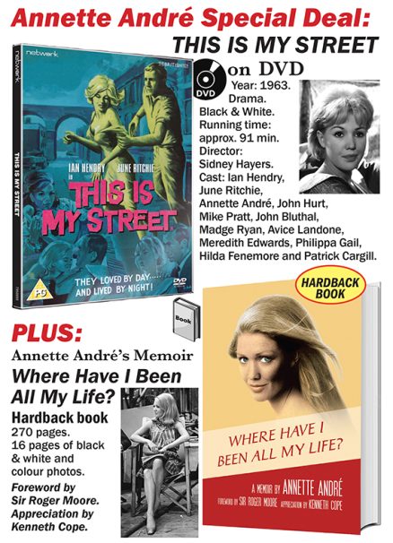 Annette André Special Deal: THIS IS MY STREET on DVD, PLUS: Annette André’s Memoir