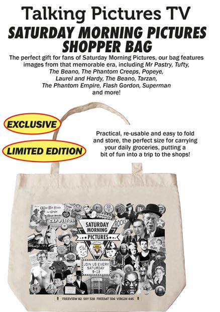 The Talking Pictures TV Saturday Morning Pictures Shopper Bag