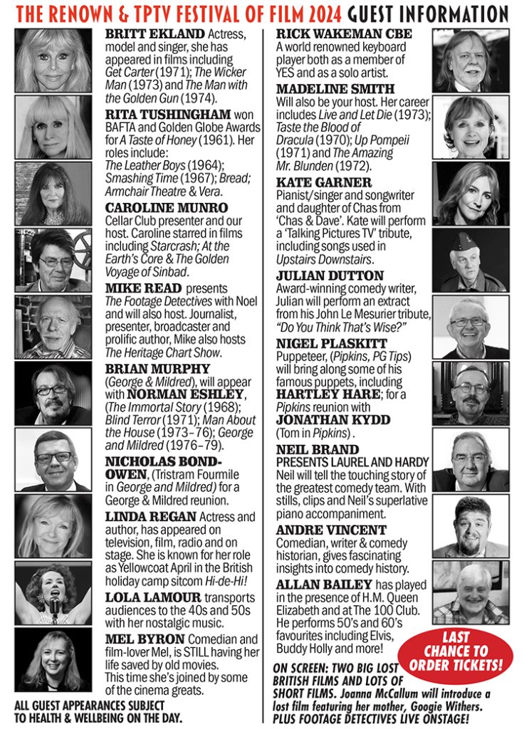 The Talking Pictures TV St Albans Festival of Film 2024 Guest