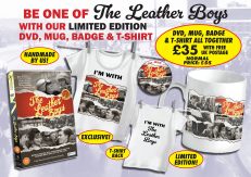 Limited Edition Leather Boys DVD, MUG, BADGE & EXTRA LARGE T-SHIRT