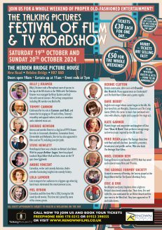 The Renown Pictures and Talking Pictures TV Festival of Film At The Hebden Bridge Picture House Saturday 19th October Ticket - ALL DOWNSTAIRS SEATING IS NOW SOLD OUT, ONLY CIRCLE AVAILABLE