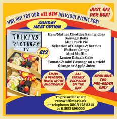 The Talking Pictures TV & Renown Pictures Festival of Film St. Albans Sunday Picnic Box (Meat option)
