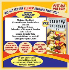 The Talking Pictures TV & Renown Pictures Festival of Film St. Albans Sunday Picnic Box (Vegetarian option)