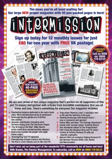 Intermission Magazine 12 Month Subscription from September 2025