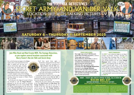 The Footage Detectives Secret Army & Van der Valk Location Trip with Talking Pictures TV Saturday 6 – Thursday 11 September 2025