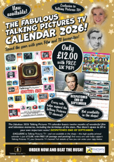 The Talking Pictures TV Calendar 2026! DESPATCHED  END OF SEPTEMBER