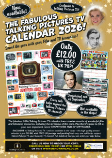 *PRE - ORDER* The Talking Pictures TV Calendar 2026! WILL BE DESPATCHED AT THE END OF SEPTEMBER