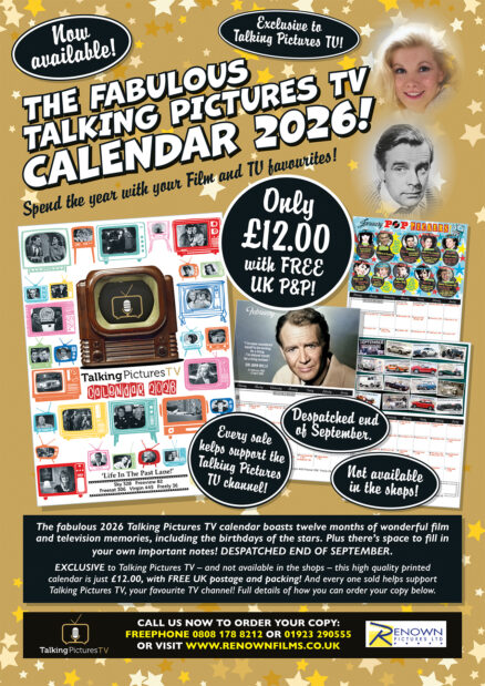 *PRE - ORDER* The Talking Pictures TV Calendar 2026! WILL BE DESPATCHED AT THE END OF SEPTEMBER