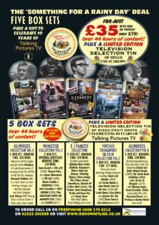 The ‘SOMETHING FOR A RAINY DAY’ Deal Five Box Sets Plus a Gift to Celebrate 10 Yars of Talking Pictures TV!