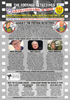 The Footage Detectives Saving Celluloid Sunday Guest Information