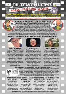 The Footage Detectives Saving Celluloid Sunday Guest Information