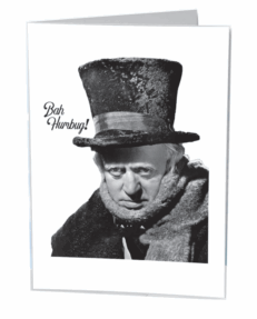 LIMITED EDITION Pack of 10 Scrooge "BAH HUMBUG!" Greetings Cards