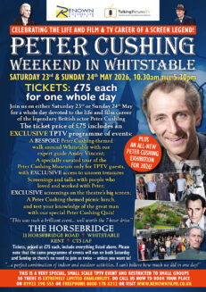 Peter Cushing Weekend in Whitstable Ticket for SATURDAY 23rd May 2026