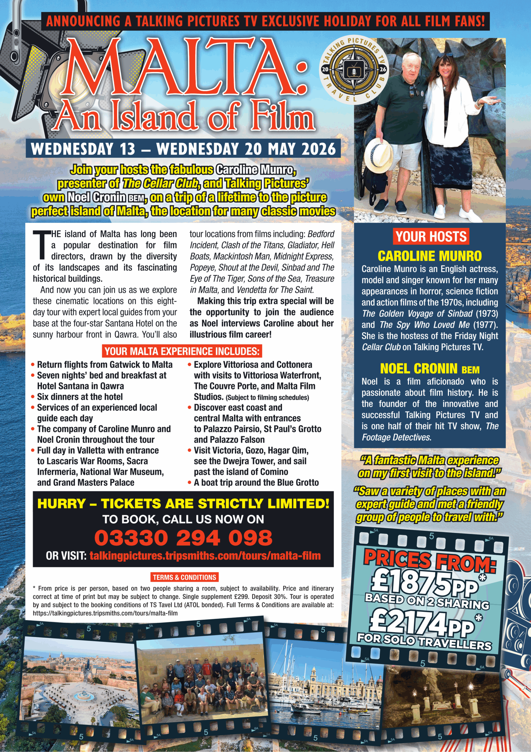 MALTA: An Island of Film, WEDNESDAY 13 – WEDNESDAY 20 MAY 2026