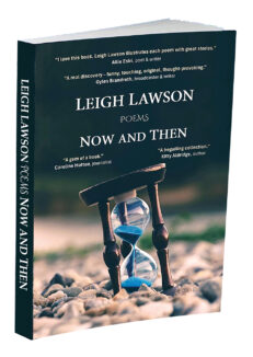 Paperback book of poems by Leigh Lawson “NOW AND THEN“ SIGNED BY THE AUTHOR