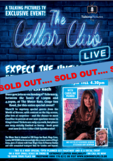 The Cellar Club Live - Sunday 8th February 1.30pm till 4.30pm at The Water Rats **NOW SOLD OUT***